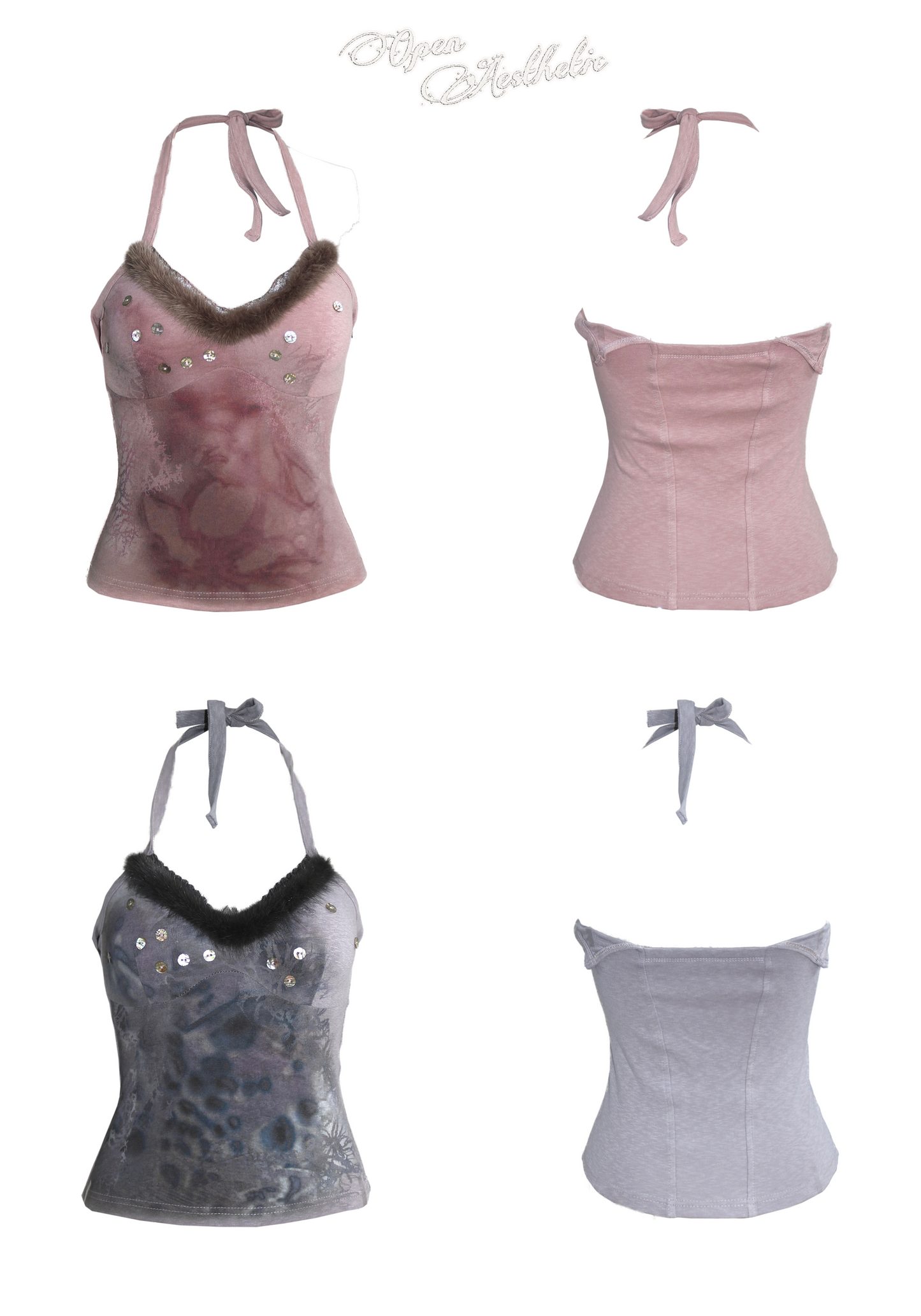 Printed Halter Neck Top