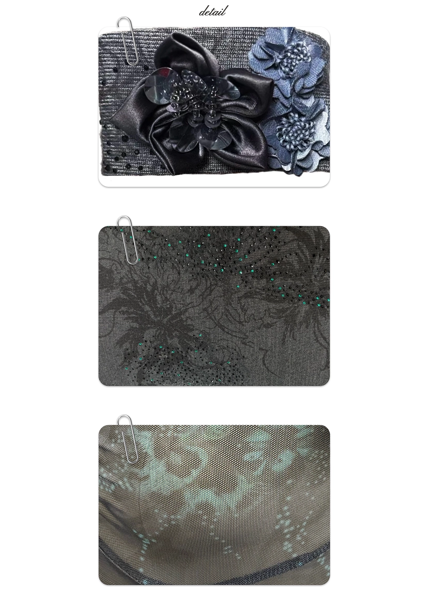 Printed gauze and knitted spliced top with a neck gaiter