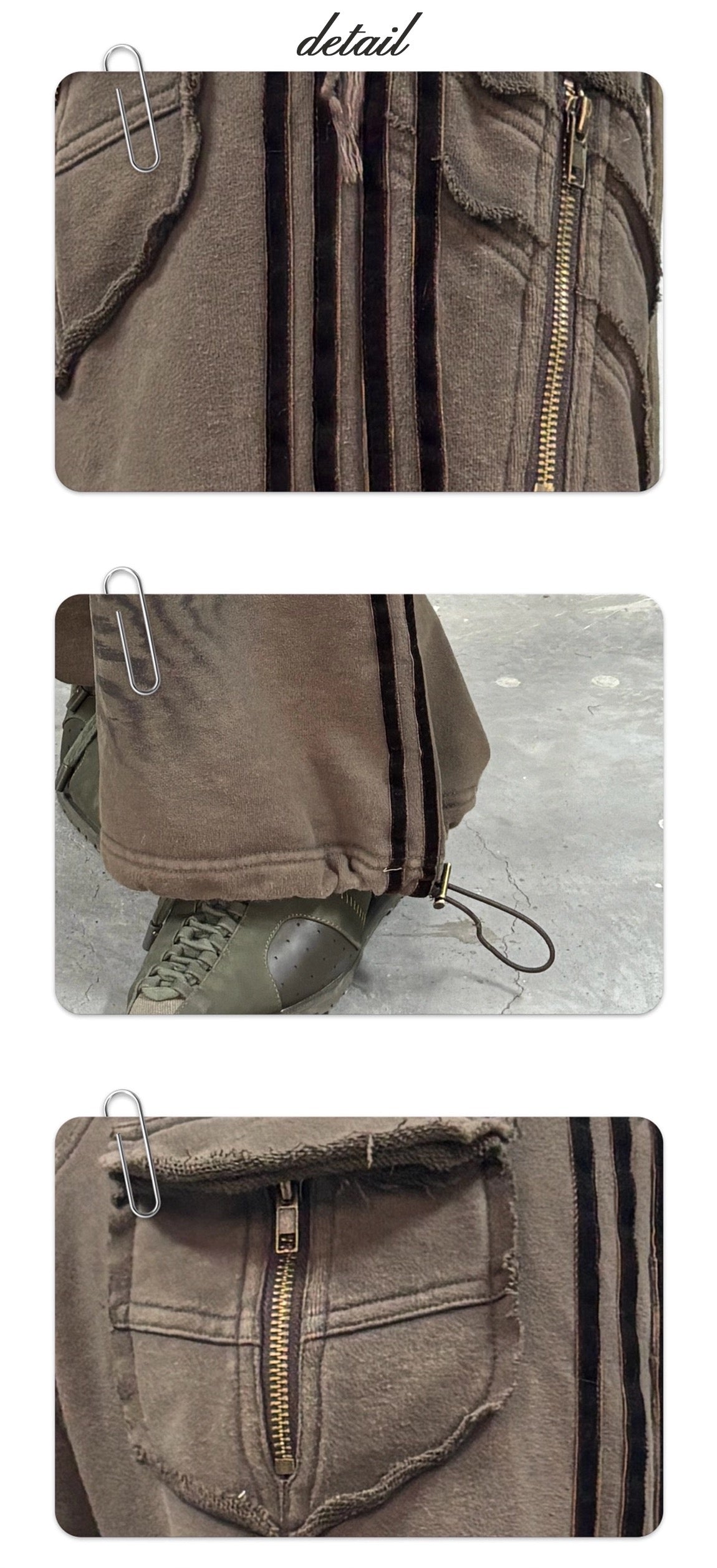 Distressed Wash Raw Hem Printed Pants