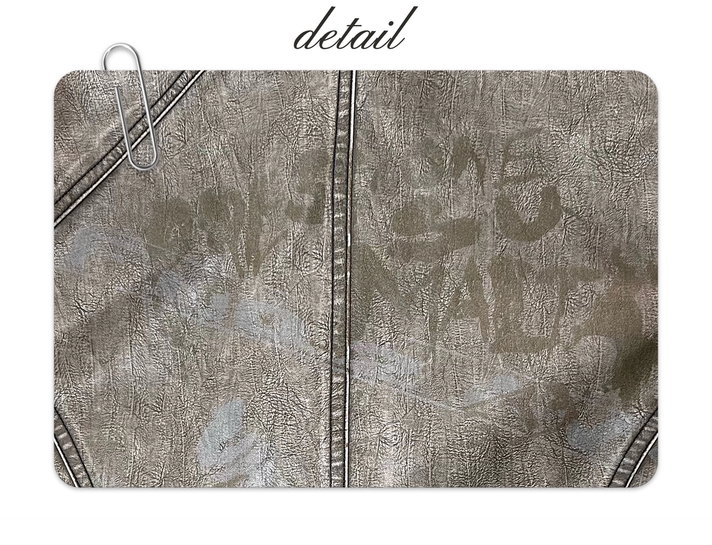 Wash water to make old vintage punk style leather jackets