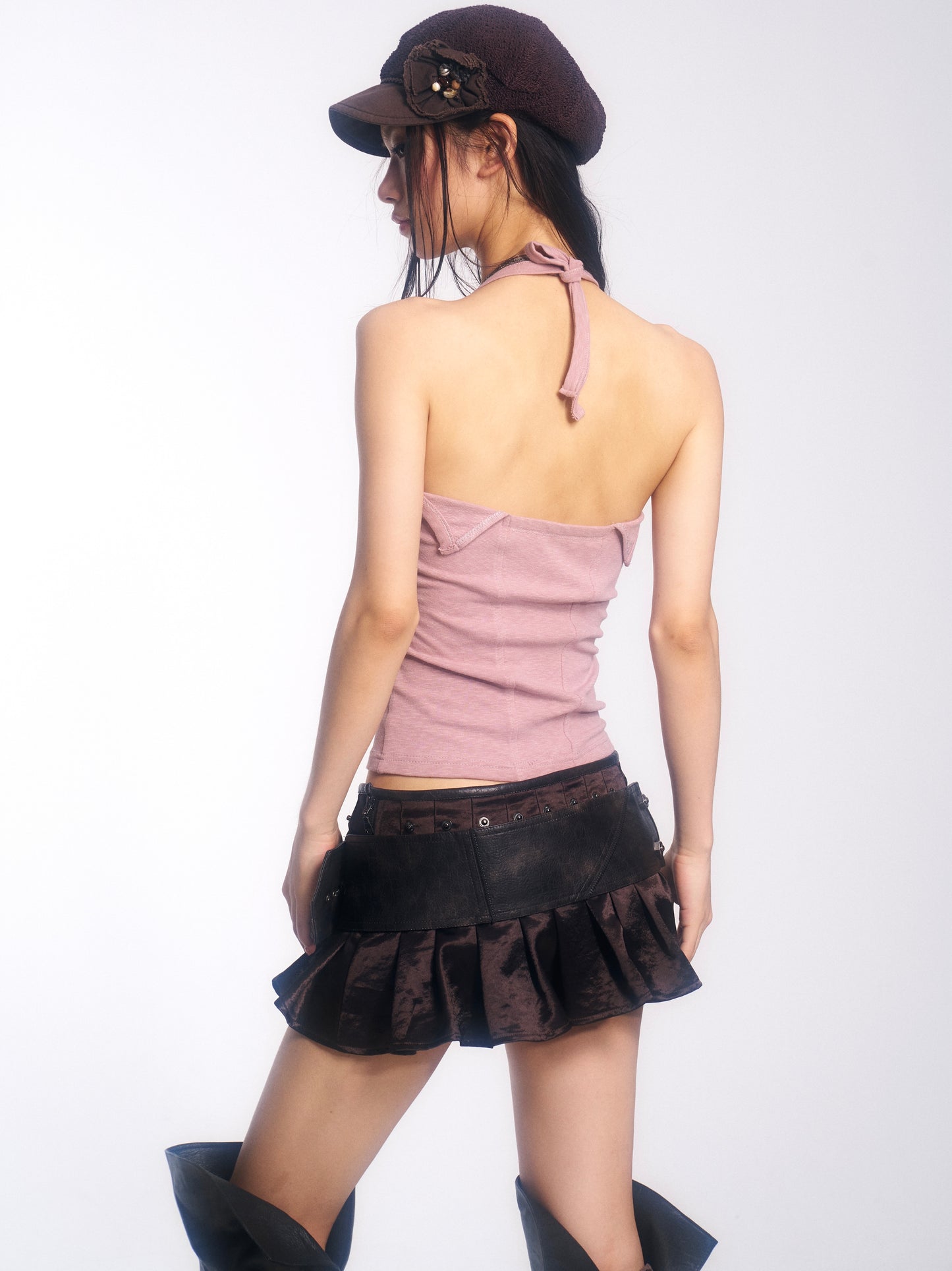 Printed Halter Neck Top